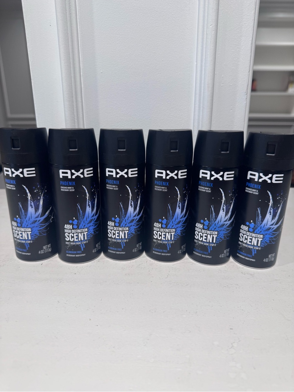 Axe Phoenix 48H High Definition Scent Body Spray 6 bottles, 4 oz each